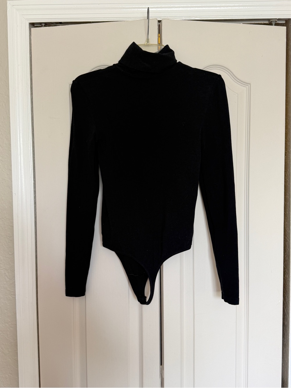 Wolford Black Colorado string Long-Sleeve Turtleneck Bodysuit
